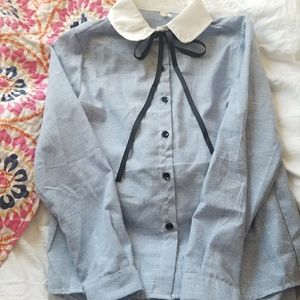 Bow Tie Flannel Top